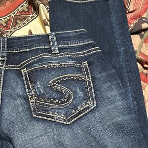 Silver Jeans Women's Straight Leg - Dark Blue